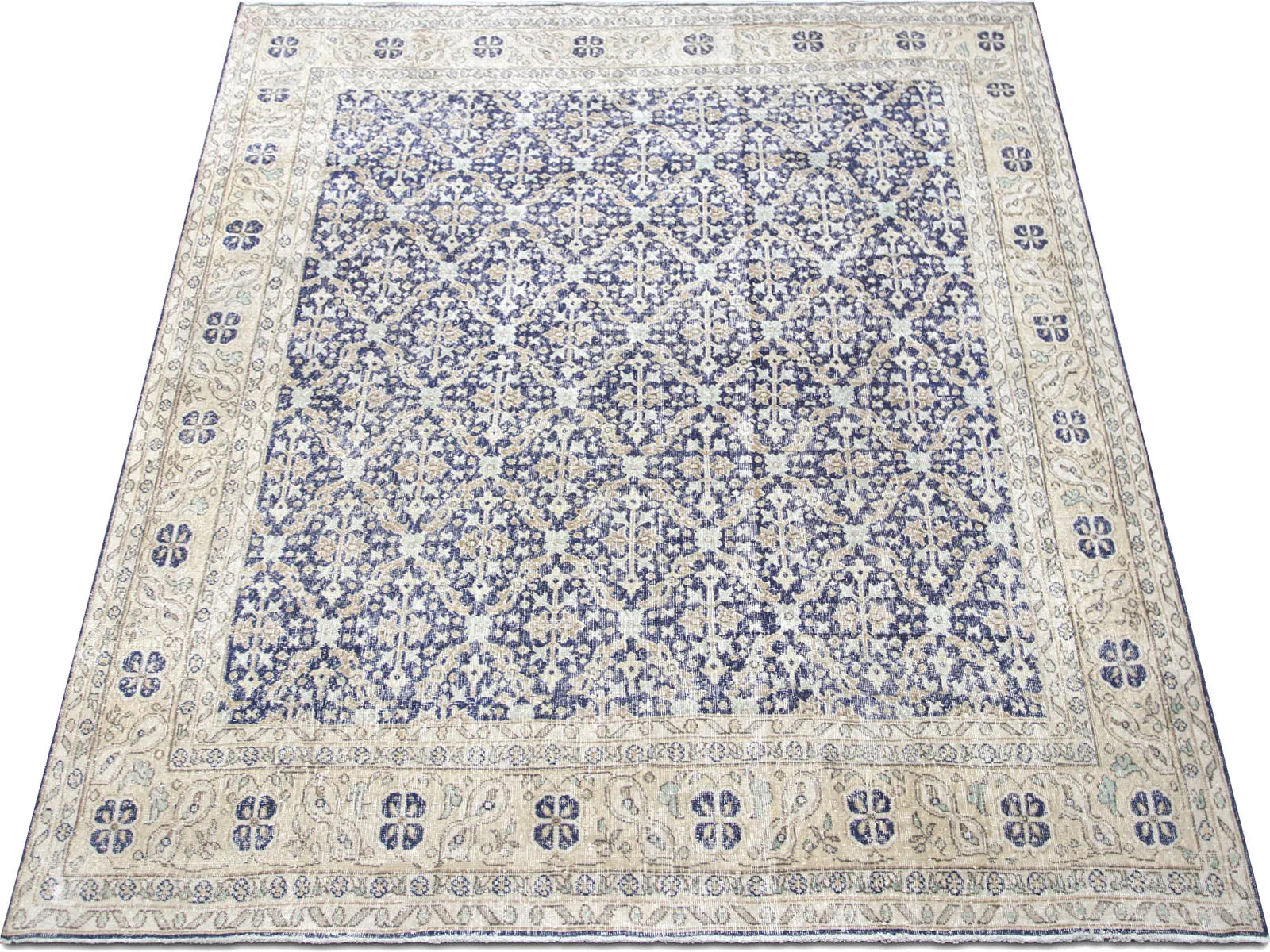 Vintage Turkish Oushak Rug - 8'4" x 10'2"