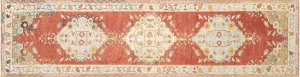 Vintage Turkish Oushak Runner - 2'10" x 10'11"