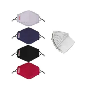 Washable 4pc. 3Ply Face Mask & Filters..