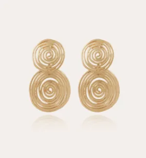 Wave Earrings Gold Small