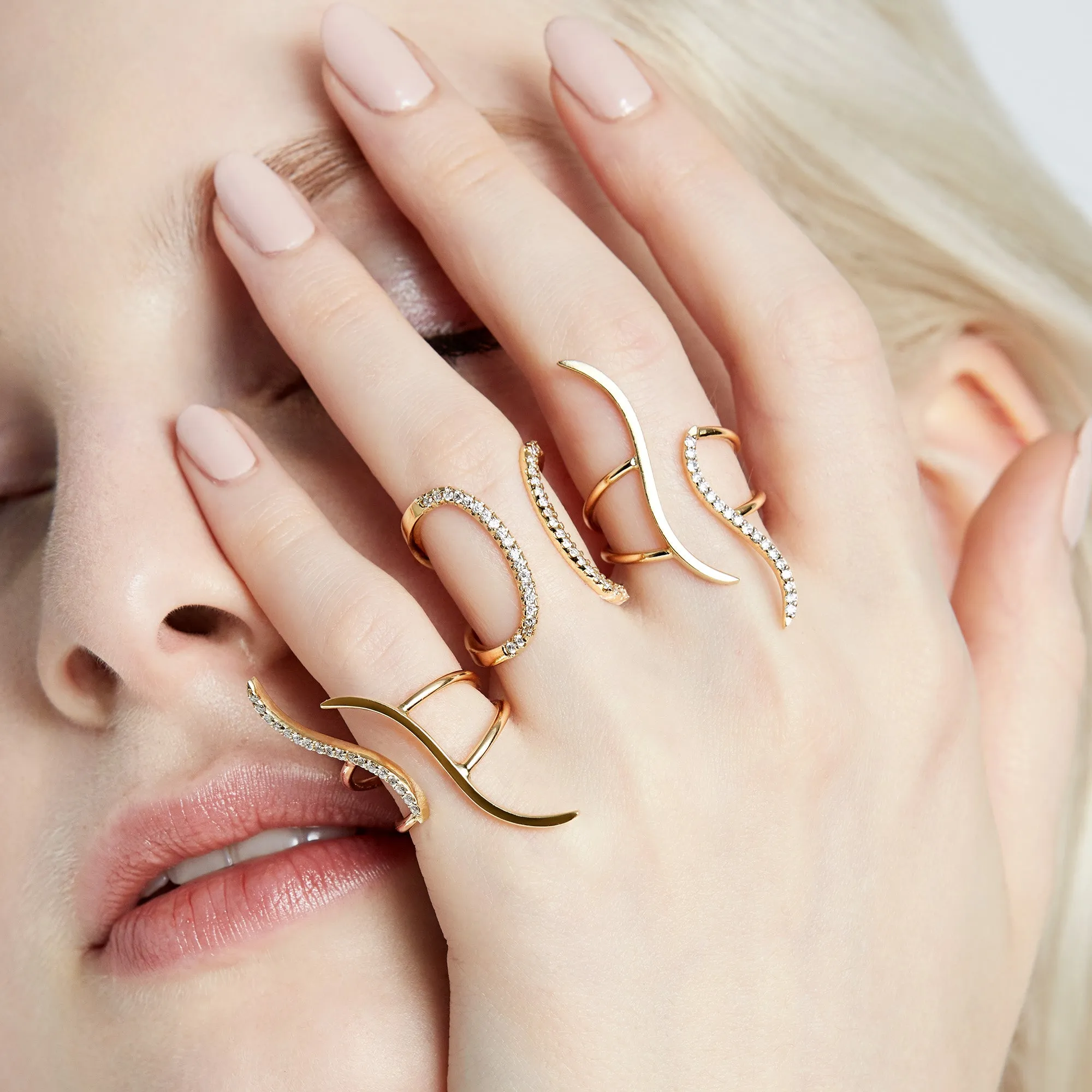 WAVERLY DIAMOND MIRROR RING