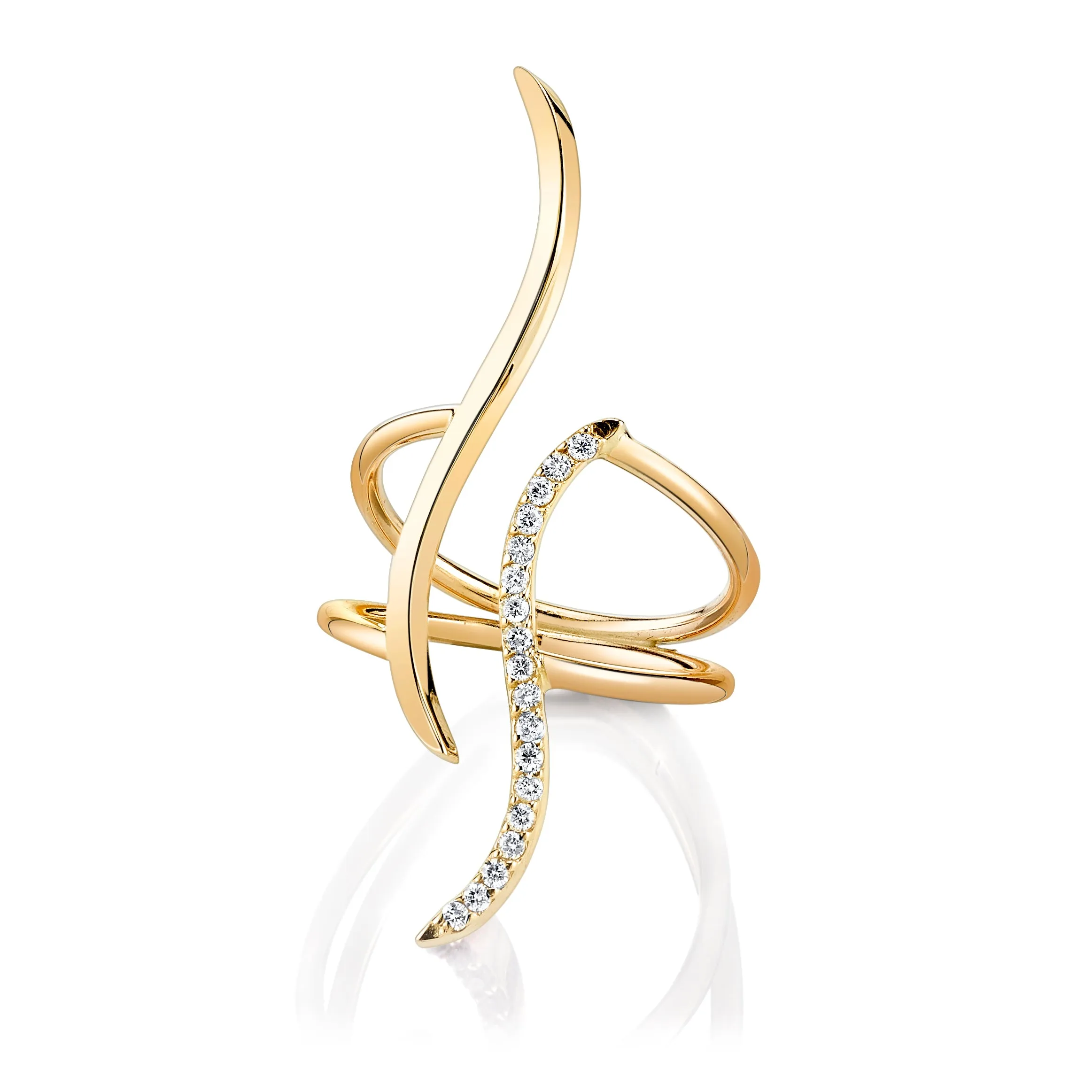 WAVERLY DIAMOND MIRROR RING