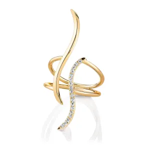 WAVERLY DIAMOND MIRROR RING
