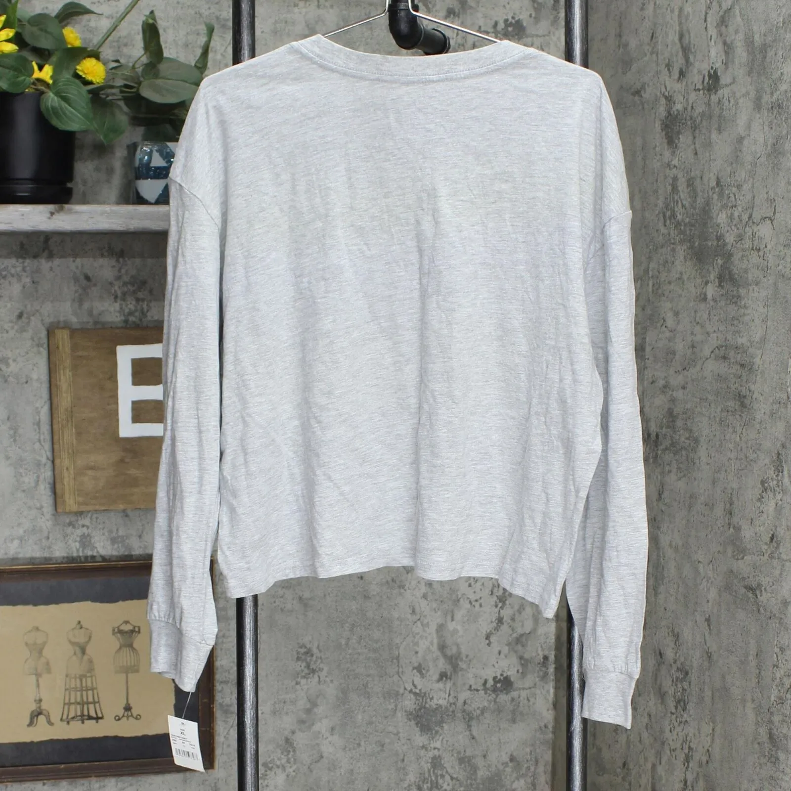 Weekend Soul Women's Butterfly Moon Pajama Sleep Shirt J001598JR9043 Gray XL
