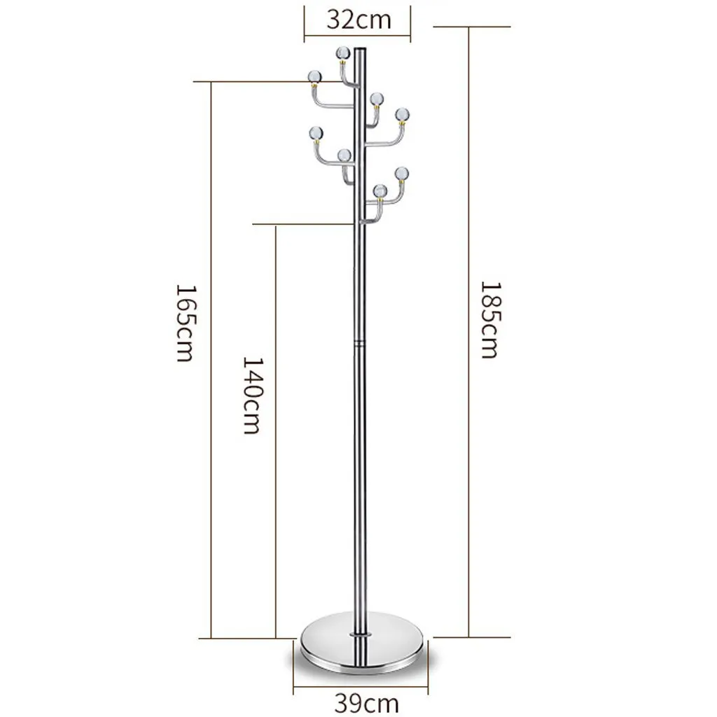 WENBO HOME- Export Coat Racks Landing Crystal 304 Stainless Steel Hangers Metal European Style Simple Fashion Clothes Shelves -Coat rack / hook
