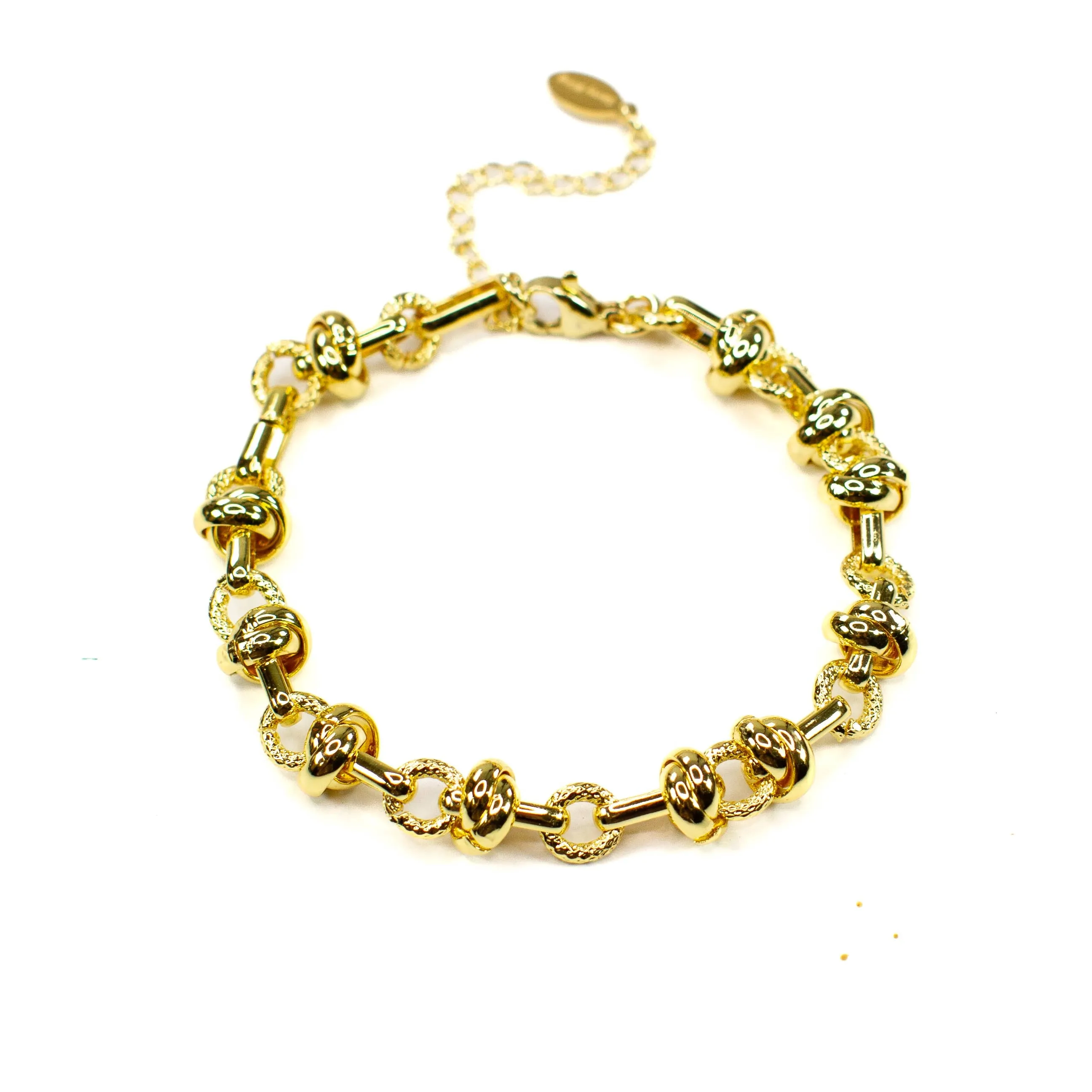 White Curb Chain Bracelet