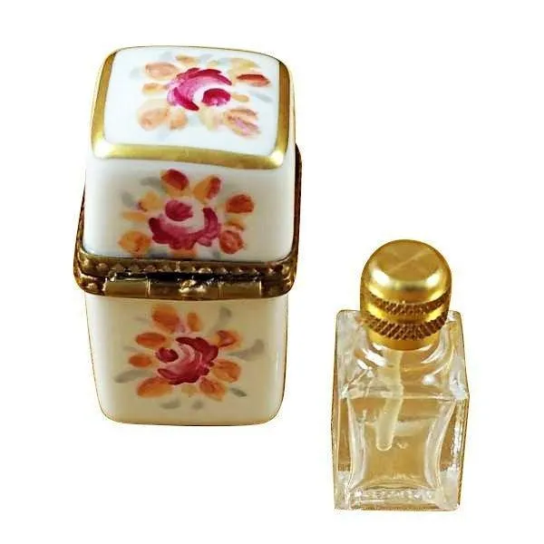 White Tall with One Bottle limoges box