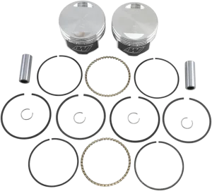 Wiseco K1644 K Piston Kit (80ci., Flat Top) - .040in. Oversize to 3.538in., 8.5:1 Compression