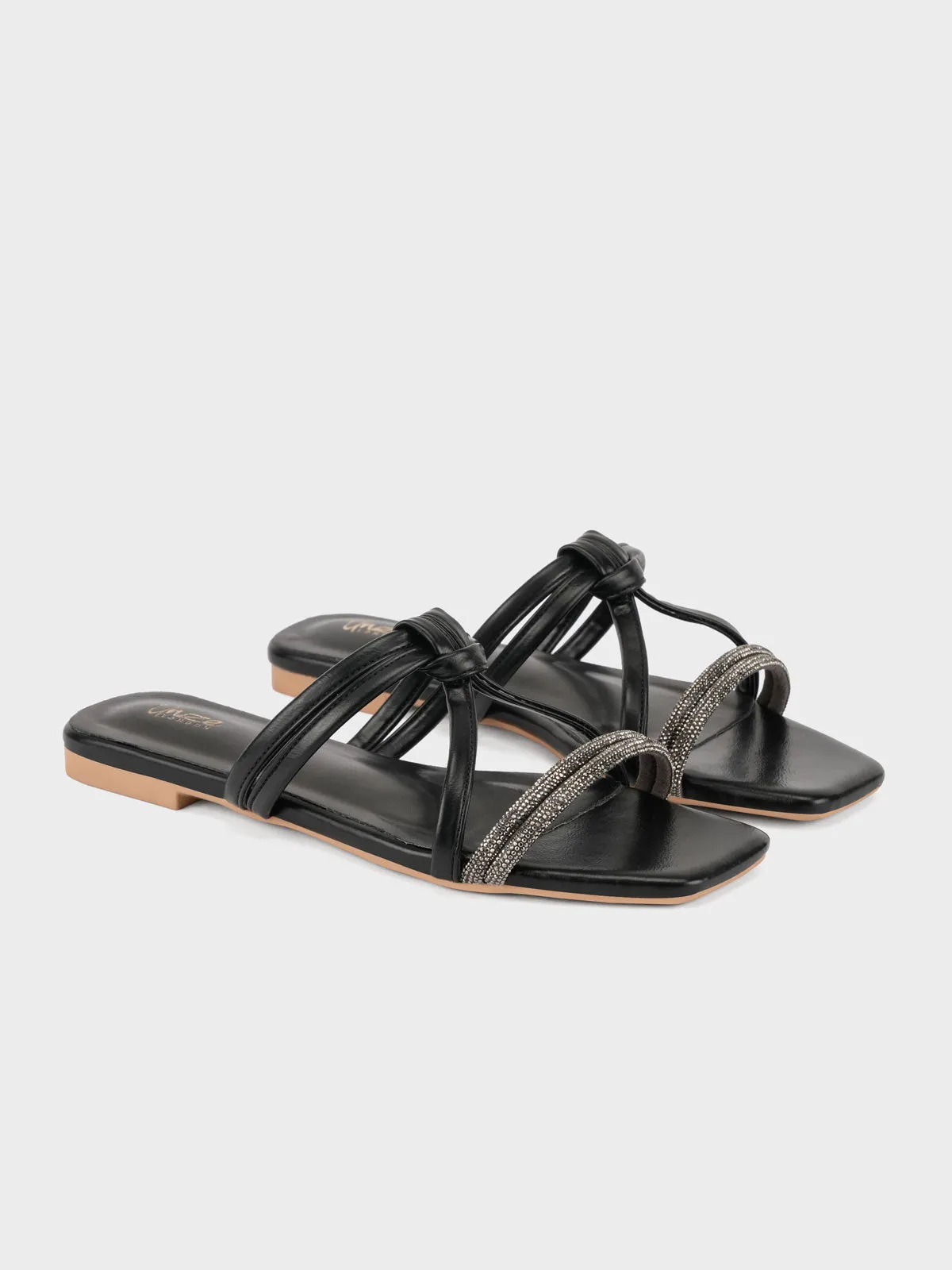 Women "GARLOW" Comfy Diamante Slippers