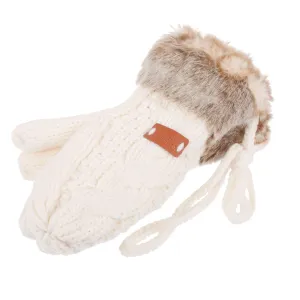 Women's Aran Tradtions Knitted Mittens