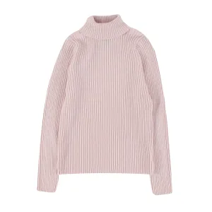 Women's Ribbed Cashmere Roll Neck