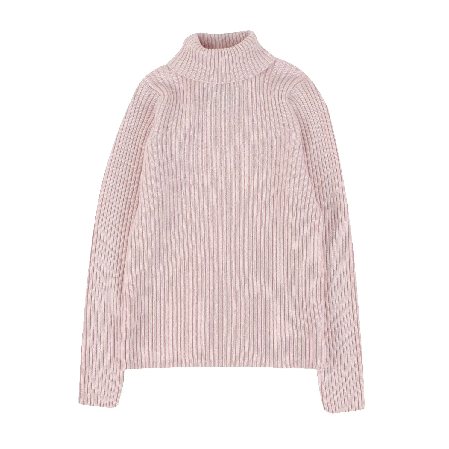 Women's Ribbed Cashmere Roll Neck