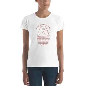 Women's There is Always Hope short sleeve t-shirt (Red Print)