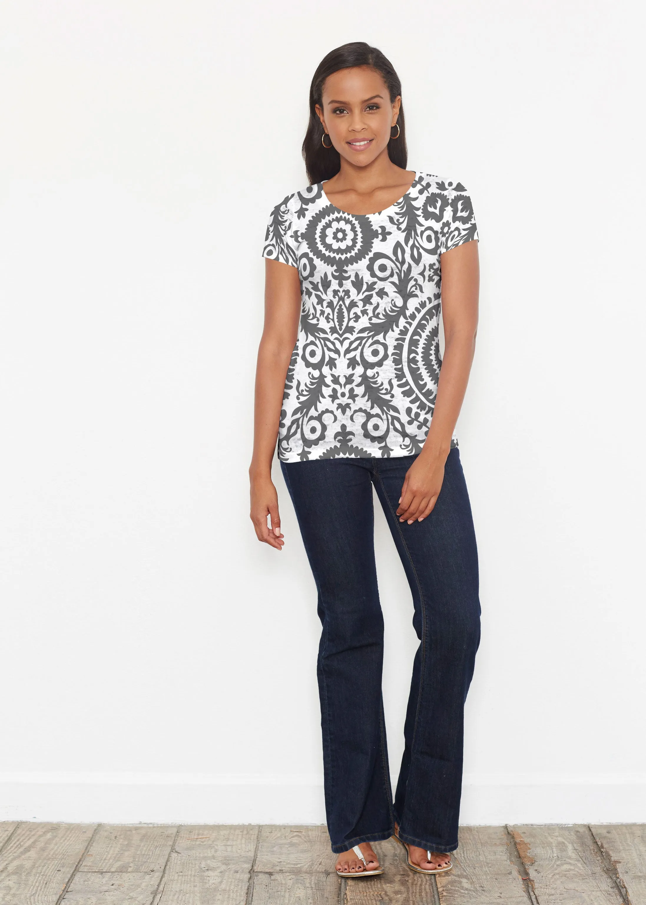 World of Swirls (14265) ~ Short Sleeve Scoop Shirt