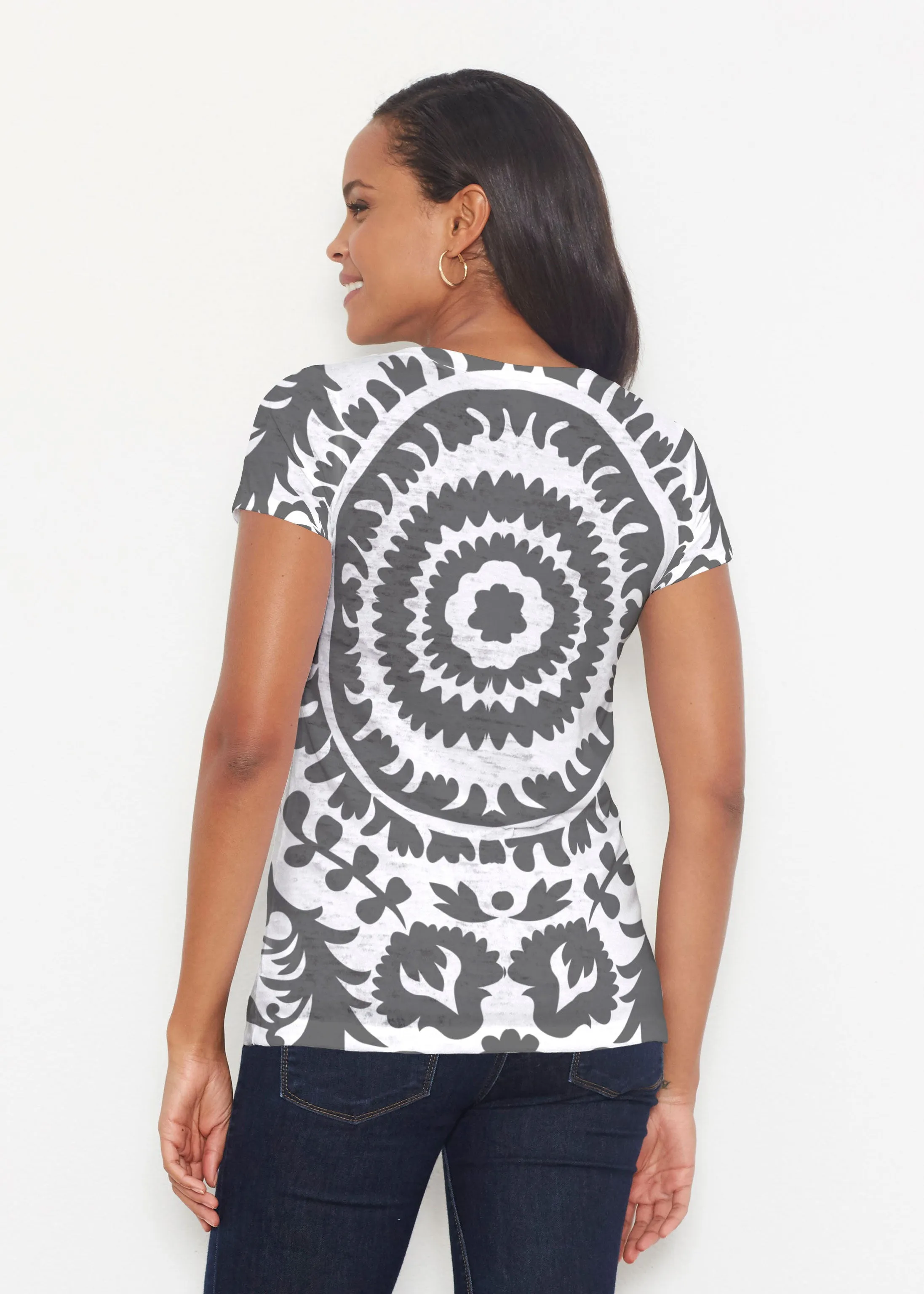 World of Swirls (14265) ~ Short Sleeve Scoop Shirt