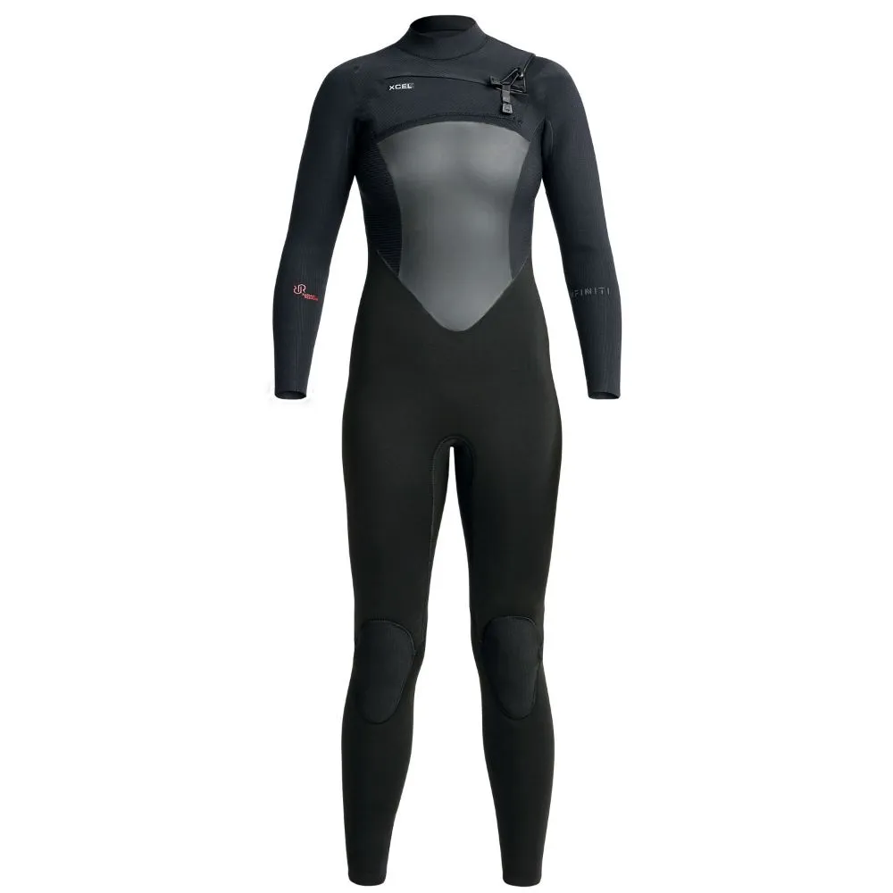 XCEL WMS INFINITI 4/3 CHEST ZIP BLACK