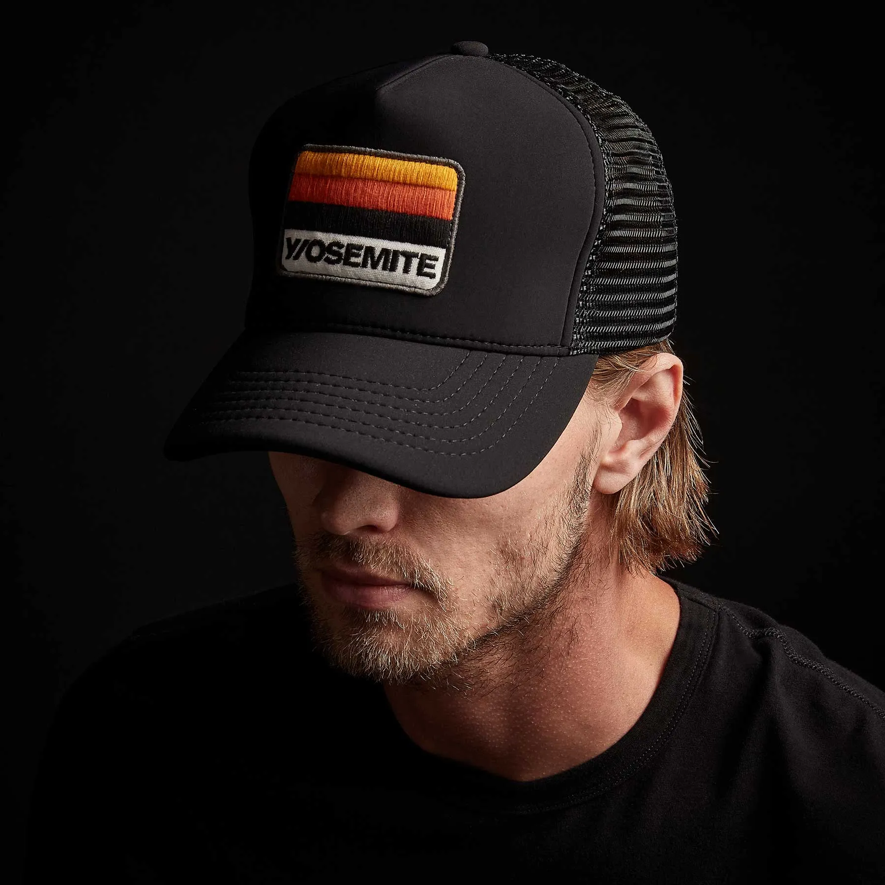 Y/OSEMITE Patch Scuba Trucker - Black