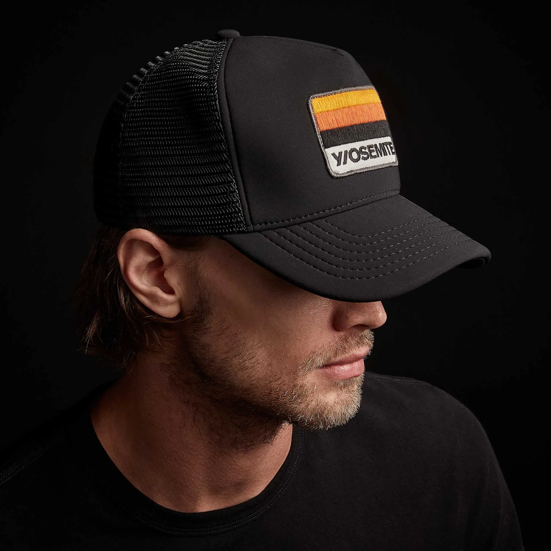Y/OSEMITE Patch Scuba Trucker - Black